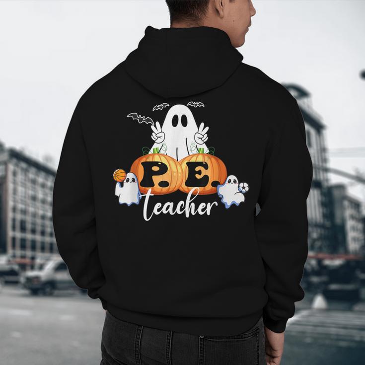 Halloween PE Teacher Ghosts Pumpkins Sports Lover Men's Hoodie Back Print, novelty gifts, funny gifts Halloween PE Teacher Ghosts Pumpkins Sports Lover Men's Hoodie Back Print, novelty gifts, funny gifts