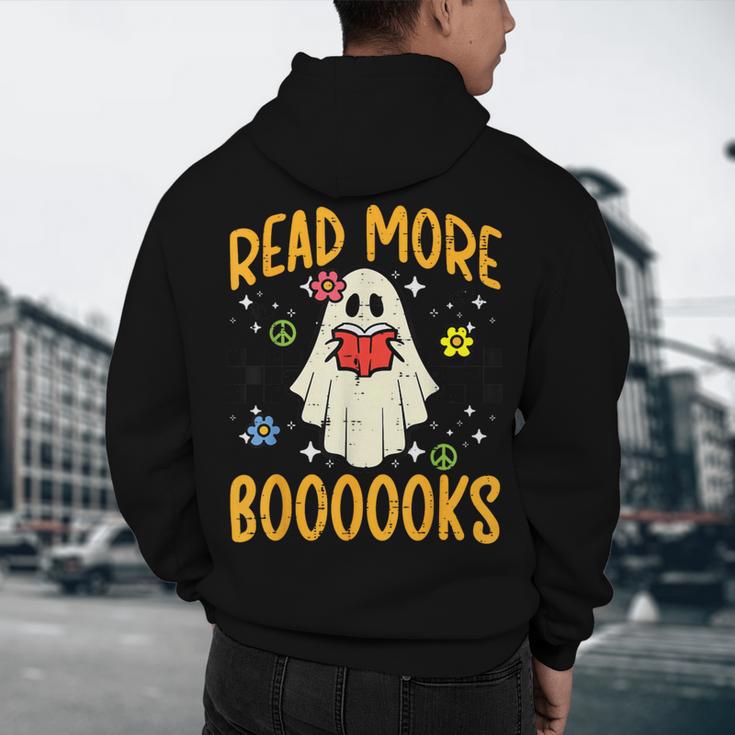 Halloween Read More Books Retro Costume Teacher Women Girls Men's Hoodie Back Print, novelty gifts, funny gifts