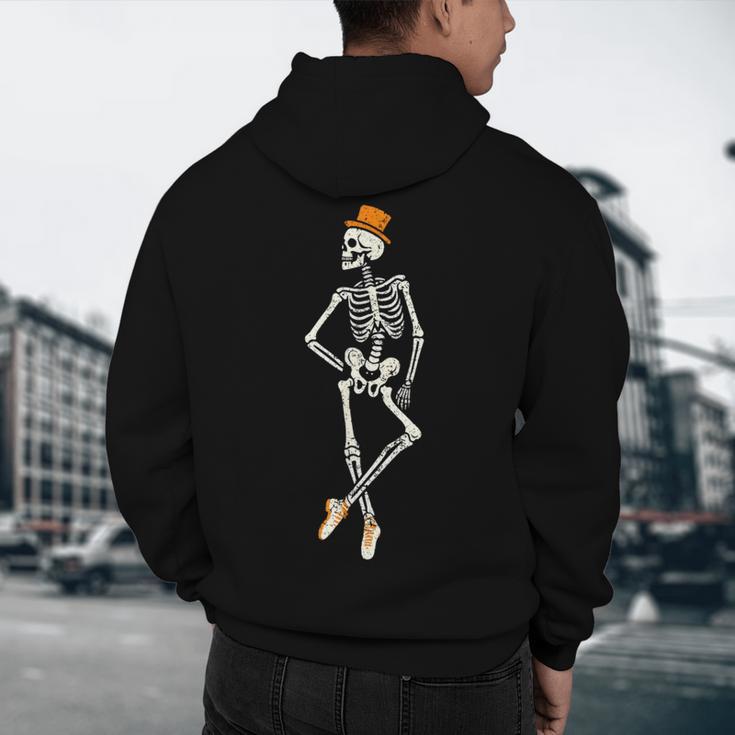 Halloween Skeleton Tap Dance Ballet Dance Teacher Men's Hoodie Back Print, novelty gifts, funny gifts Halloween Skeleton Tap Dance Ballet Dance Teacher Men's Hoodie Back Print, novelty gifts, funny gifts