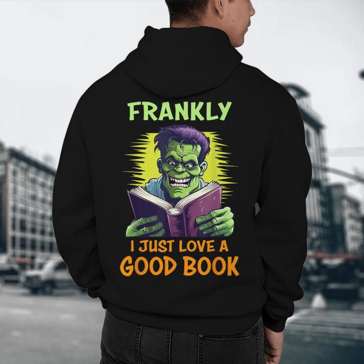 Halloween Teacher Librarian Frankenstein Reading Books Men's Hoodie Back Print, novelty gifts, funny gifts Halloween Teacher Librarian Frankenstein Reading Books Men's Hoodie Back Print, novelty gifts, funny gifts