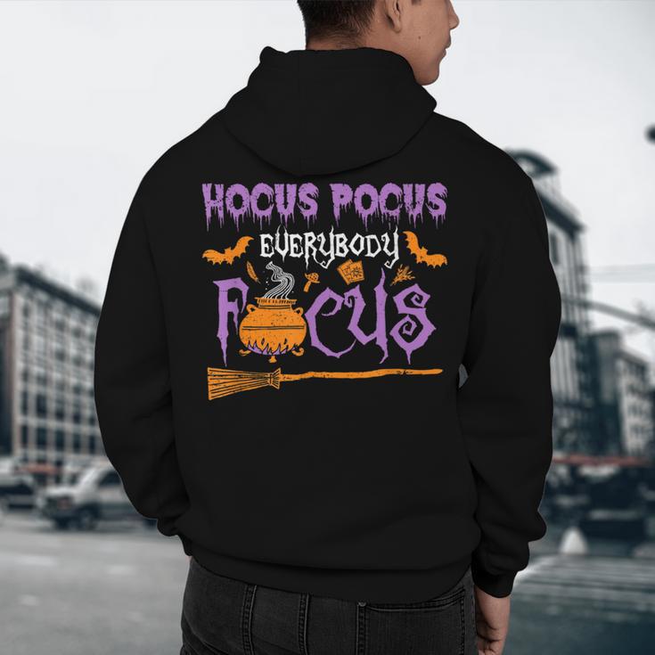Halloween Teacher Or Student Hocus Pocus Everybody Focus For Men Women Kids Men's Hoodie Back Print, novelty gifts, funny gifts Halloween Teacher Or Student Hocus Pocus Everybody Focus For Men Women Kids Men's Hoodie Back Print, novelty gifts, funny gifts
