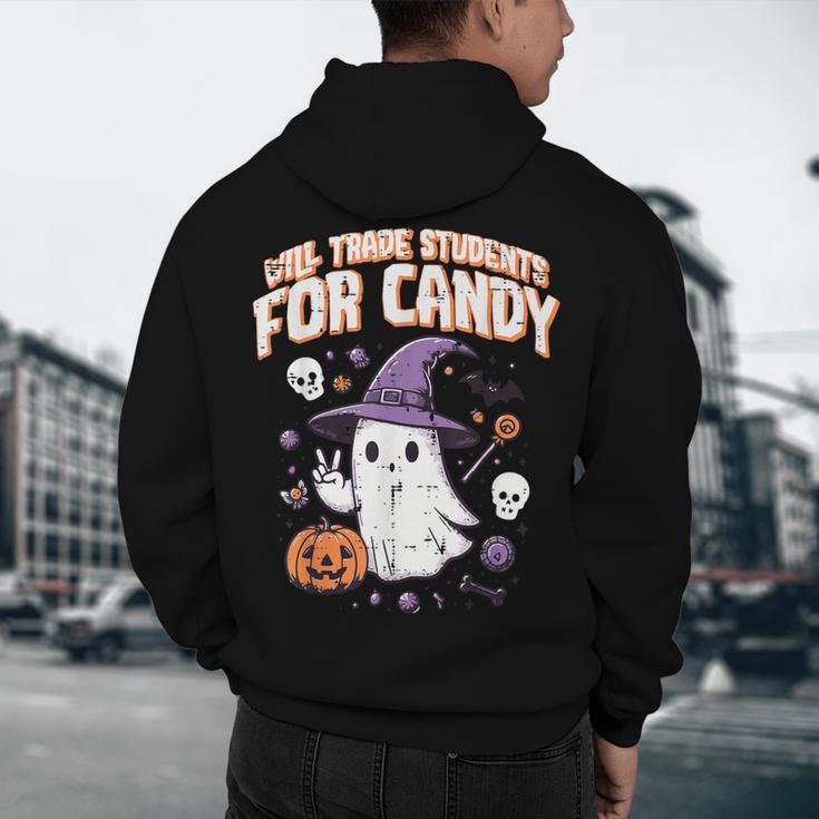 Halloween Teacher Trade Students For Candy Costume Women Men's Hoodie Back Print, novelty gifts, funny gifts Halloween Teacher Trade Students For Candy Costume Women Men's Hoodie Back Print, novelty gifts, funny gifts