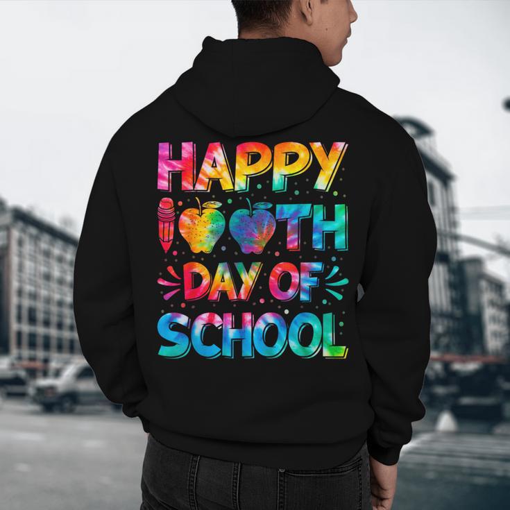 Happy 100th Day Of School Teacher Student 100 Days Tie Dye Men Women Kids Men's Hoodie Back Print, novelty gifts, funny gifts Happy 100th Day Of School Teacher Student 100 Days Tie Dye Men Women Kids Men's Hoodie Back Print, novelty gifts, funny gifts