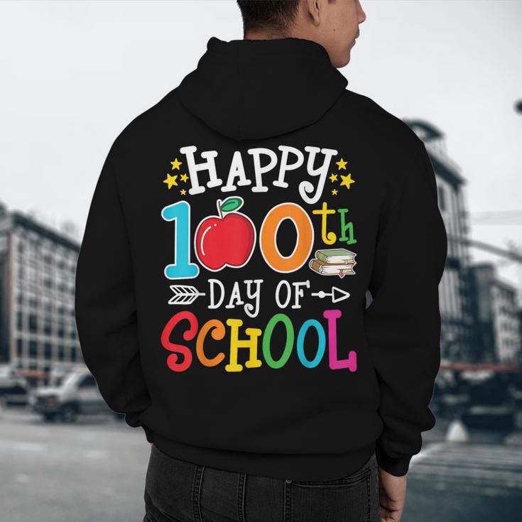 Happy 100th Day Of School Teachers 100 Days Of School Kids Men's Hoodie Back Print, novelty gifts, funny gifts Happy 100th Day Of School Teachers 100 Days Of School Kids Men's Hoodie Back Print, novelty gifts, funny gifts