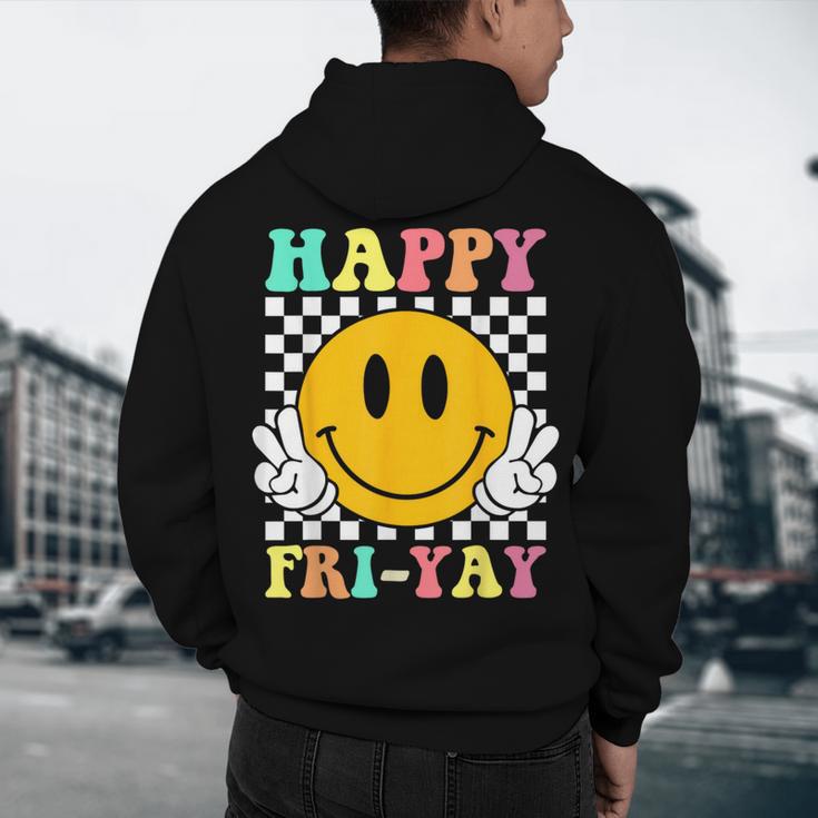 Happy Fri-Yay Teacher Friday Weekend School Men's Hoodie Back Print, novelty gifts, funny gifts