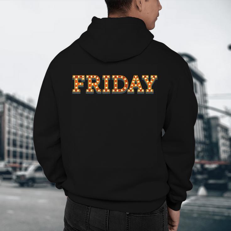 Happy Friday Love Fridays Fun Teacher For Men Women Men's Hoodie Back Print, novelty gifts, funny gifts