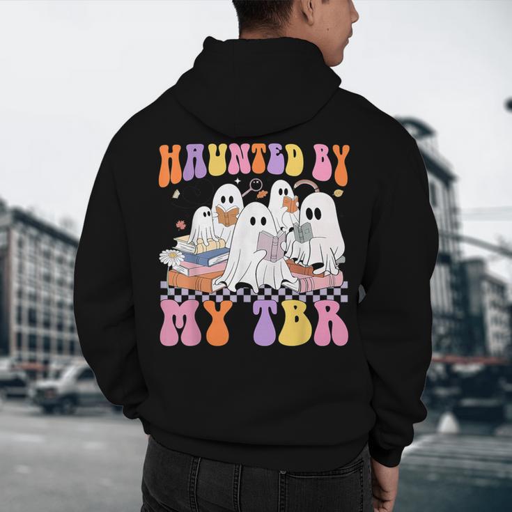 Haunted By My TBR Cute Ghosts Book Reading Teacher Halloween Men's Hoodie Back Print, novelty gifts, funny gifts Haunted By My TBR Cute Ghosts Book Reading Teacher Halloween Men's Hoodie Back Print, novelty gifts, funny gifts