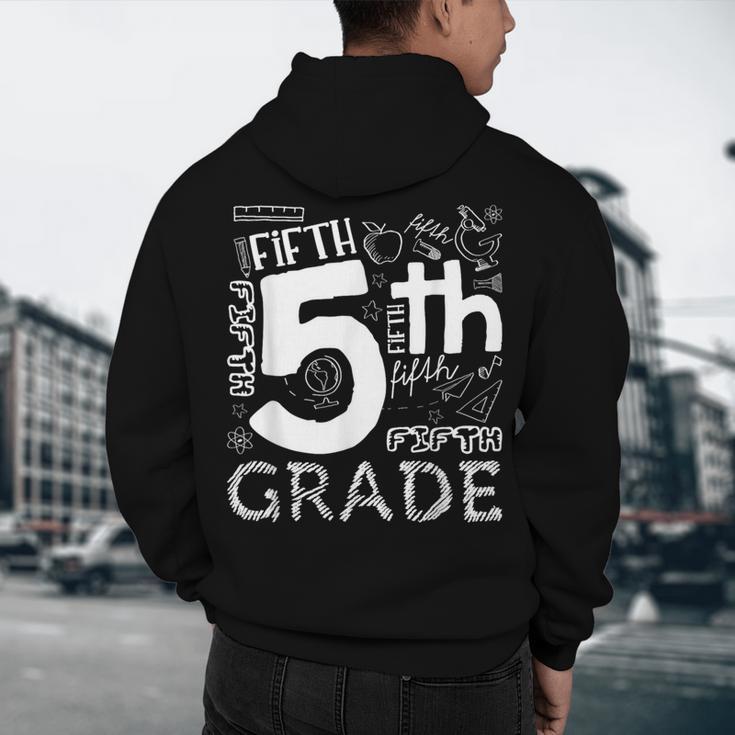 Hello 5th Grade Here I Come Teacher Fifth Grade Boys Girls Men's Hoodie Back Print, novelty gifts, funny gifts