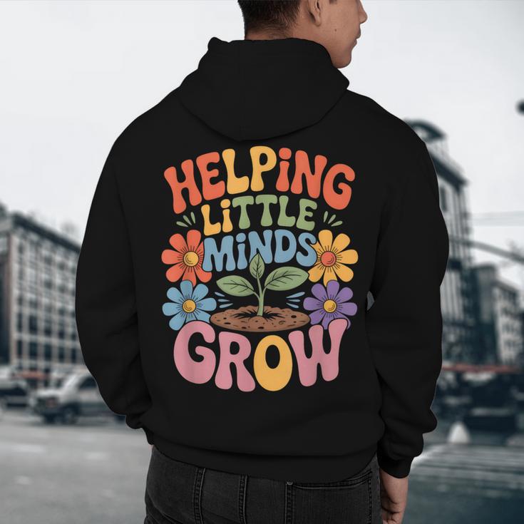 Helping Little Minds Grow Teacher First Day Back To School Men's Hoodie Back Print, novelty gifts, funny gifts Helping Little Minds Grow Teacher First Day Back To School Men's Hoodie Back Print, novelty gifts, funny gifts