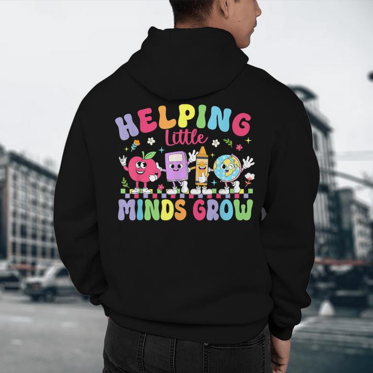 Helping Little Minds Grow Teacher Life Back To School Men's Hoodie Back Print, novelty gifts, funny gifts Helping Little Minds Grow Teacher Life Back To School Men's Hoodie Back Print, novelty gifts, funny gifts