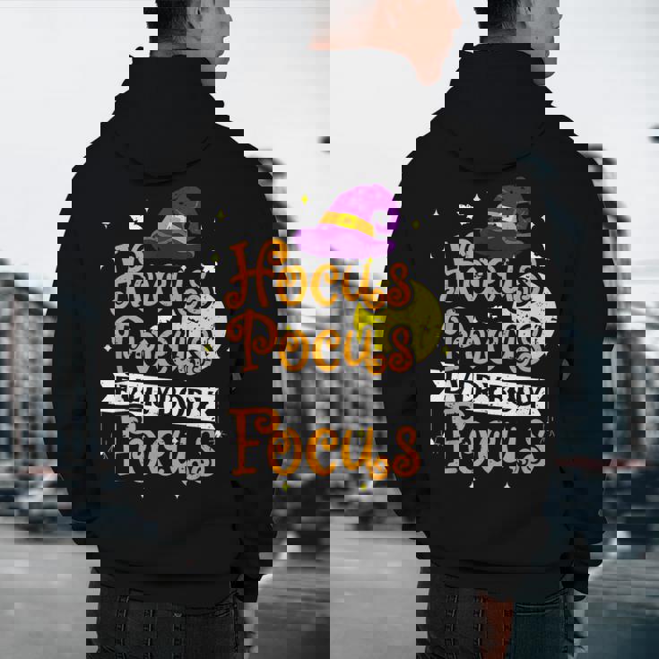 Hocus Pocus Everybody Focus Halloween Teacher Men Women Kids Men&#x27;s Hoodie Back Print, novelty gifts, funny gifts