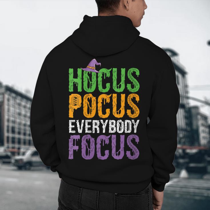 Hocus Pocus Everybody Focus Teacher Halloween Men's Hoodie Back Print, novelty gifts, funny gifts Hocus Pocus Everybody Focus Teacher Halloween Men's Hoodie Back Print, novelty gifts, funny gifts