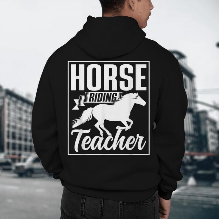 Horse Riding Teacher Rider Lover Equestrian Men Women Kids Men's Hoodie Back Print, novelty gifts, funny gifts