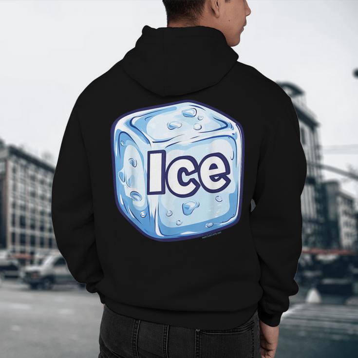 Ice Halloween Pun Costume Easy Lazy Team Group Teacher Men's Hoodie Back Print, novelty gifts, funny gifts
