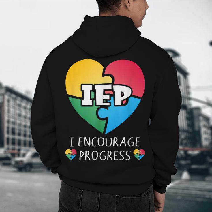 IEP I Encourage Progress Special Education School Teacher Men's Hoodie Back Print, novelty gifts, funny gifts IEP I Encourage Progress Special Education School Teacher Men's Hoodie Back Print, novelty gifts, funny gifts