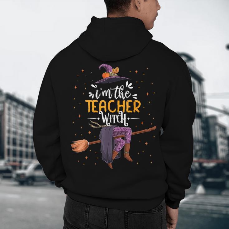 Im The Teacher Witch Halloween Matching Group Costume Men's Hoodie Back Print, novelty gifts, funny gifts