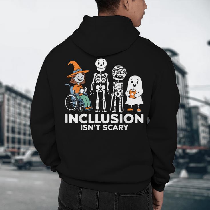 Inclusion Isn't Scary SLP Halloween Costume Sped Teacher Men's Hoodie Back Print, novelty gifts, funny gifts Inclusion Isn't Scary SLP Halloween Costume Sped Teacher Men's Hoodie Back Print, novelty gifts, funny gifts