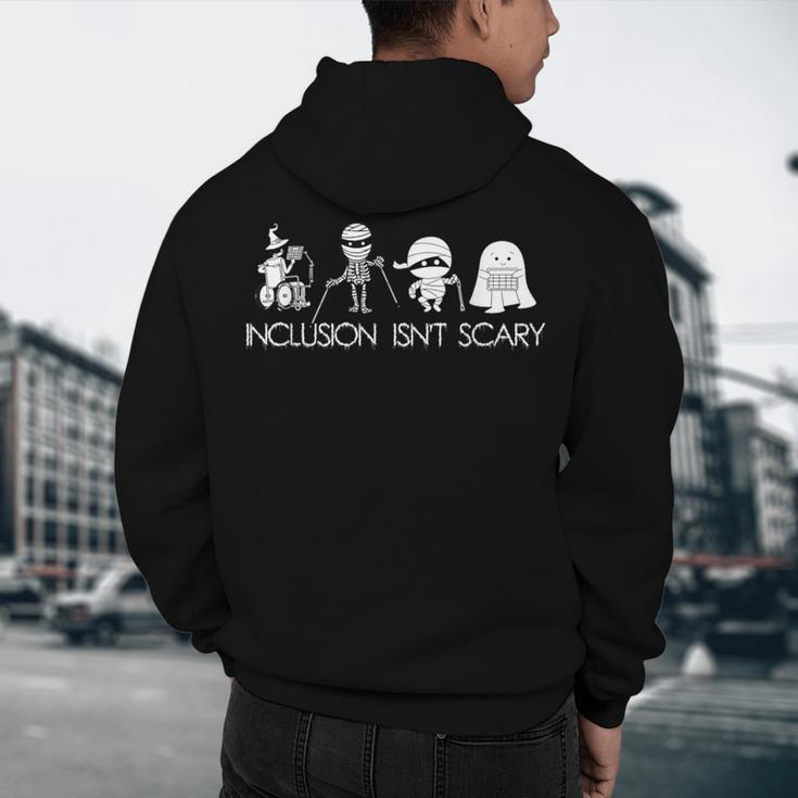 Inclusion Isn't Scary Slp Halloween Sped Teacher Ghost Mummy Men's Hoodie Back Print, novelty gifts, funny gifts Inclusion Isn't Scary Slp Halloween Sped Teacher Ghost Mummy Men's Hoodie Back Print, novelty gifts, funny gifts