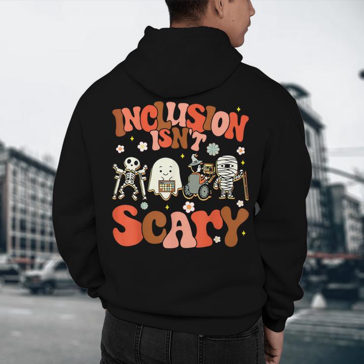 Inclusion Isn't Scary SLP Sped Teacher Halloween Men's Hoodie Back Print, novelty gifts, funny gifts Inclusion Isn't Scary SLP Sped Teacher Halloween Men's Hoodie Back Print, novelty gifts, funny gifts