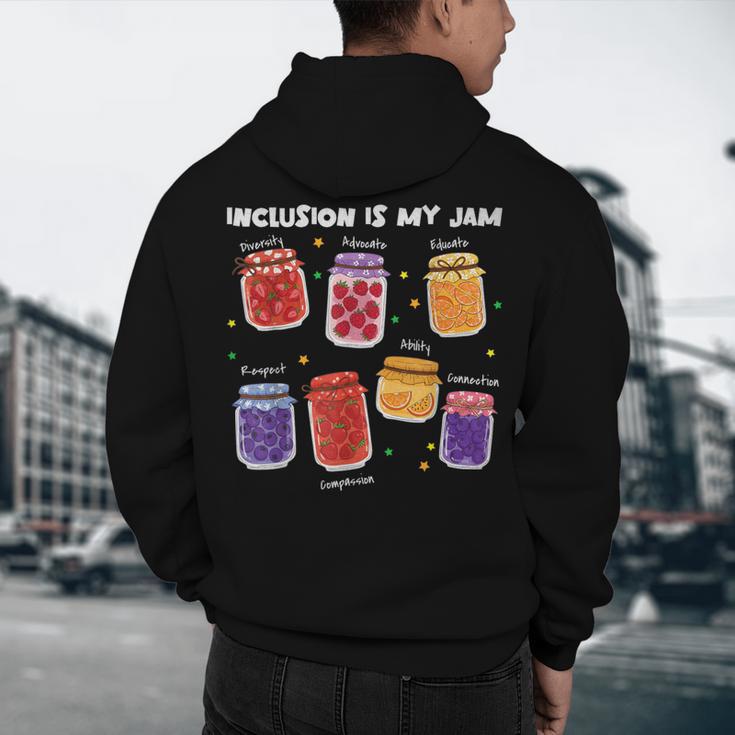 Inclusion Is My Jam Special Education Teacher Para Autism Men's Hoodie Back Print, novelty gifts, funny gifts Inclusion Is My Jam Special Education Teacher Para Autism Men's Hoodie Back Print, novelty gifts, funny gifts