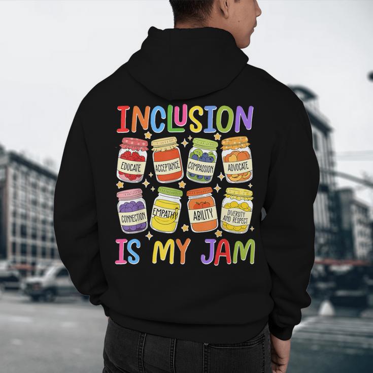 Inclusion Is My Jam SPED Teacher Special Education Teacher Men's Hoodie Back Print, novelty gifts, funny gifts Inclusion Is My Jam SPED Teacher Special Education Teacher Men's Hoodie Back Print, novelty gifts, funny gifts