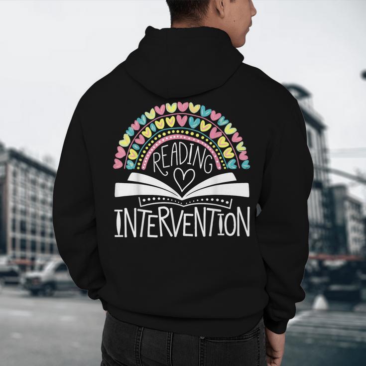Intervention Teacher Reading Intervention Men's Hoodie Back Print, novelty gifts, funny gifts Intervention Teacher Reading Intervention Men's Hoodie Back Print, novelty gifts, funny gifts