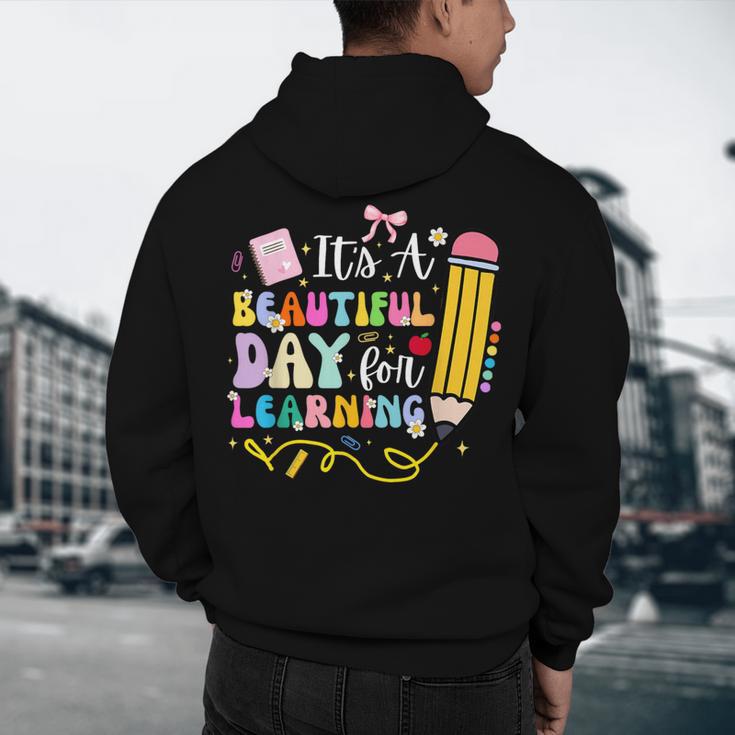 It's Beautiful Day For Learning Teacher Students Girls Boys Men's Hoodie Back Print, novelty gifts, funny gifts It's Beautiful Day For Learning Teacher Students Girls Boys Men's Hoodie Back Print, novelty gifts, funny gifts