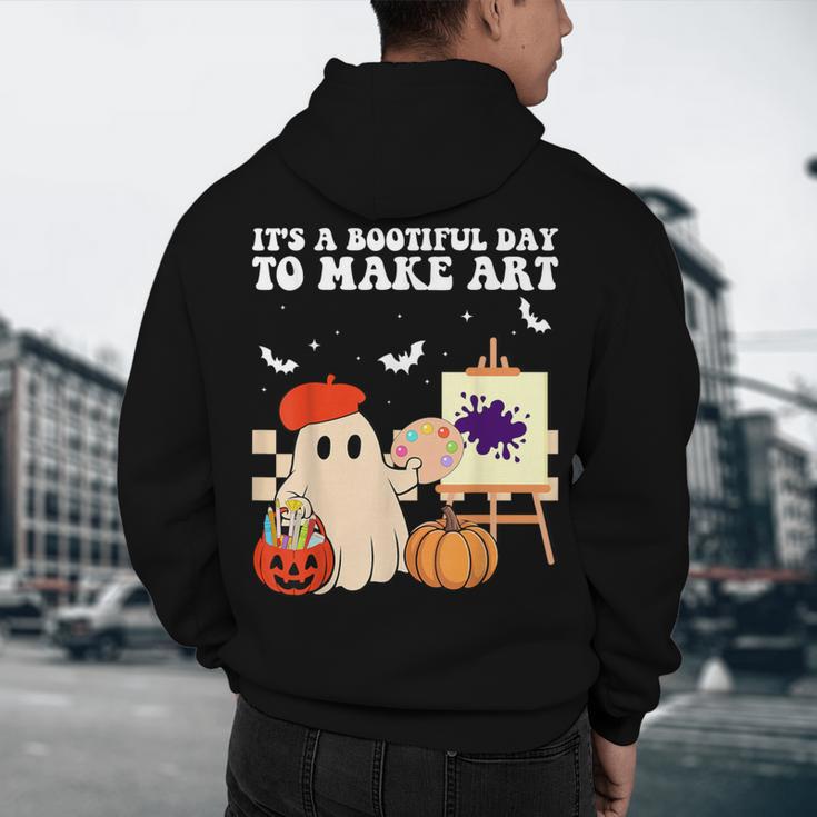 It's A Bootiful Day To Make Art Groovy Art Teacher Halloween Men's Hoodie Back Print, novelty gifts, funny gifts It's A Bootiful Day To Make Art Groovy Art Teacher Halloween Men's Hoodie Back Print, novelty gifts, funny gifts