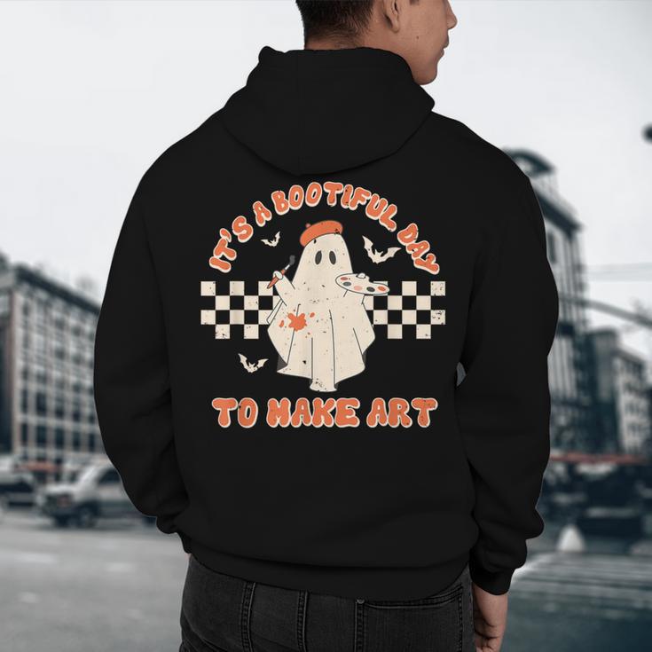 It's A Bootiful Day To Make Art Halloween Art Teacher Men's Hoodie Back Print, novelty gifts, funny gifts It's A Bootiful Day To Make Art Halloween Art Teacher Men's Hoodie Back Print, novelty gifts, funny gifts