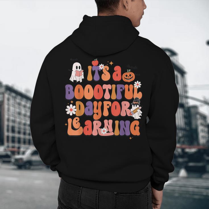 It's A Bootiful Day For Learning Cute Teacher Halloween Men's Hoodie Back Print, novelty gifts, funny gifts It's A Bootiful Day For Learning Cute Teacher Halloween Men's Hoodie Back Print, novelty gifts, funny gifts