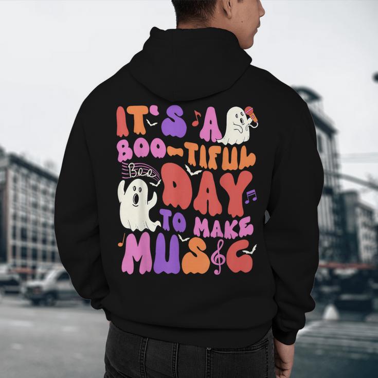 It's a Bootiful Day To Make Music Halloween Music Teacher Men's Hoodie Back Print, novelty gifts, funny gifts It's a Bootiful Day To Make Music Halloween Music Teacher Men's Hoodie Back Print, novelty gifts, funny gifts