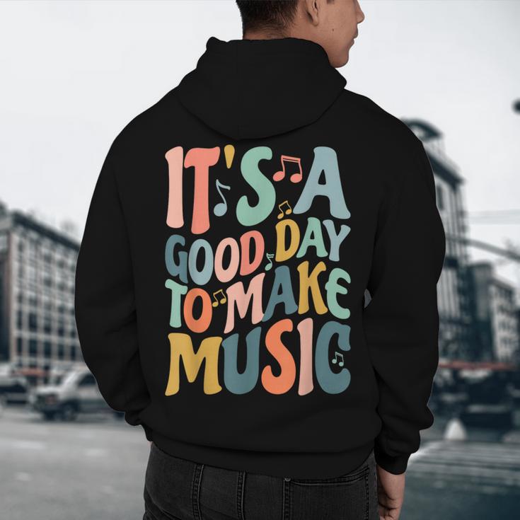 It's A Good Day To Make Music Musician Band Music Teacher Men's Hoodie Back Print, novelty gifts, funny gifts It's A Good Day To Make Music Musician Band Music Teacher Men's Hoodie Back Print, novelty gifts, funny gifts