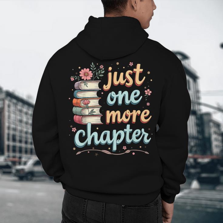 Just One More Chapter Book Reading Floral Teacher Book Lover Men's Hoodie Back Print, novelty gifts, funny gifts Just One More Chapter Book Reading Floral Teacher Book Lover Men's Hoodie Back Print, novelty gifts, funny gifts