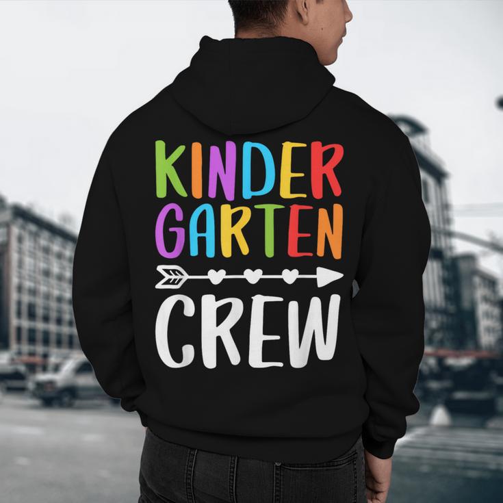 Kindergarten Crew Shirt Kinder Crew Teacher Boy Girl Men's Hoodie Back Print, novelty gifts, funny gifts
