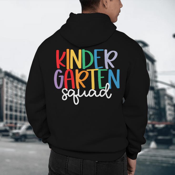 Kindergarten Squad Team Crew Teacher Back To School Men's Hoodie Back Print, novelty gifts, funny gifts Kindergarten Squad Team Crew Teacher Back To School Men's Hoodie Back Print, novelty gifts, funny gifts