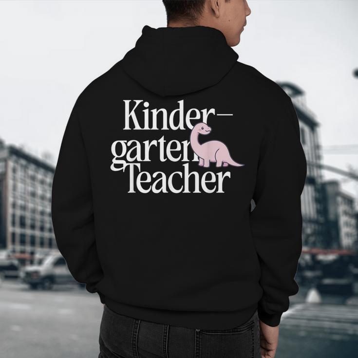 Kindergarten Teacher Dinosaur Back To School Men's Hoodie Back Print, novelty gifts, funny gifts Kindergarten Teacher Dinosaur Back To School Men's Hoodie Back Print, novelty gifts, funny gifts
