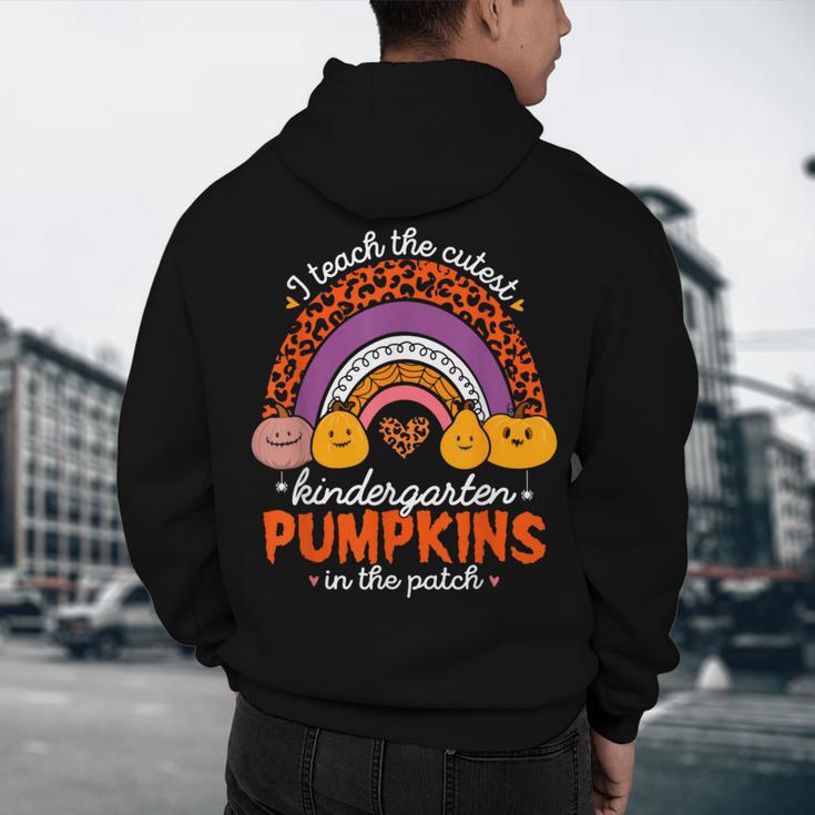 Kindergarten Teacher Pumpkin Patch Cute Men's Hoodie Back Print, novelty gifts, funny gifts