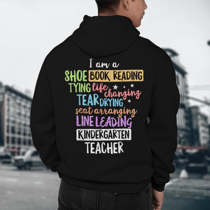 I Am A Kindergarten Teacher Shirt Creative Men's Hoodie Back Print, novelty gifts, funny gifts
