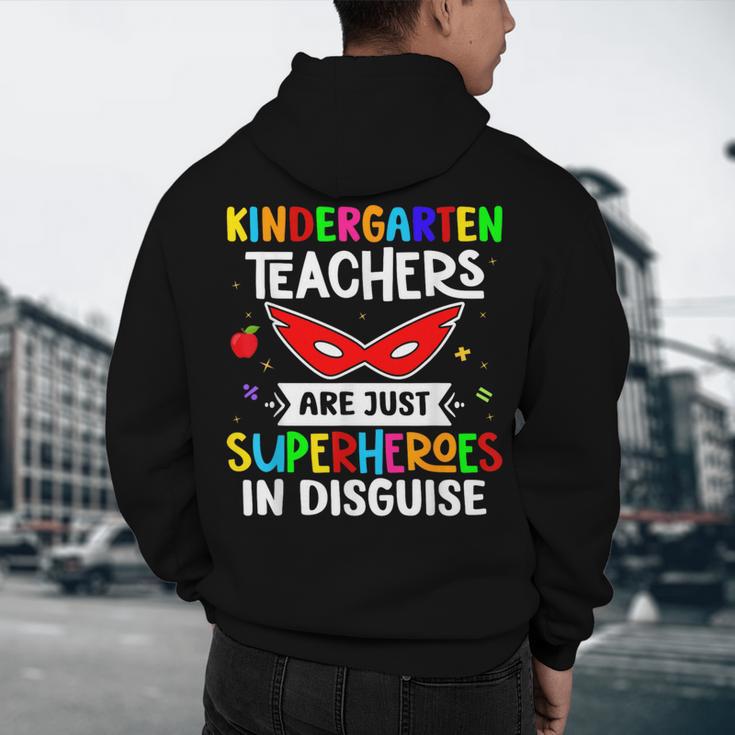 Kindergarten Teachers Are Just Superheroes In Disguise Men's Hoodie Back Print, novelty gifts, funny gifts Kindergarten Teachers Are Just Superheroes In Disguise Men's Hoodie Back Print, novelty gifts, funny gifts