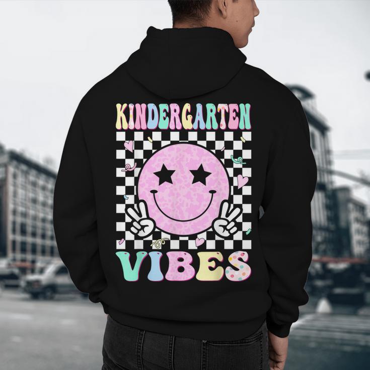 Kindergarten Vibes First Day Of School Kindergarten Teacher Men's Hoodie Back Print, novelty gifts, funny gifts