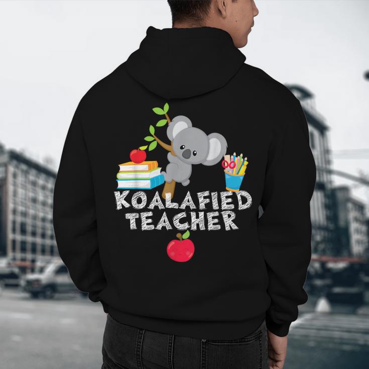 Koalafied Teacher Proud School Teacher Koala Cute T-Shirt Men's Hoodie Back Print, novelty gifts, funny gifts Koalafied Teacher Proud School Teacher Koala Cute T-Shirt Men's Hoodie Back Print, novelty gifts, funny gifts