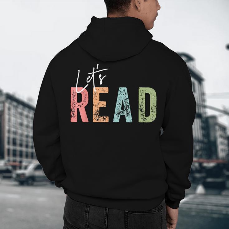 Let's Read Book Nerd Reading Book Lover Librarian Teacher Men's Hoodie Back Print, novelty gifts, funny gifts Let's Read Book Nerd Reading Book Lover Librarian Teacher Men's Hoodie Back Print, novelty gifts, funny gifts