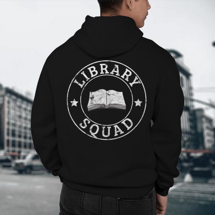 Library Squad Librarian Staff Teacher Group Matching For Men Women Men's Hoodie Back Print, novelty gifts, funny gifts Library Squad Librarian Staff Teacher Group Matching For Men Women Men's Hoodie Back Print, novelty gifts, funny gifts