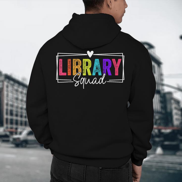 Library Squad Team Librarian Teacher Book Lover Men's Hoodie Back Print, novelty gifts, funny gifts Library Squad Team Librarian Teacher Book Lover Men's Hoodie Back Print, novelty gifts, funny gifts