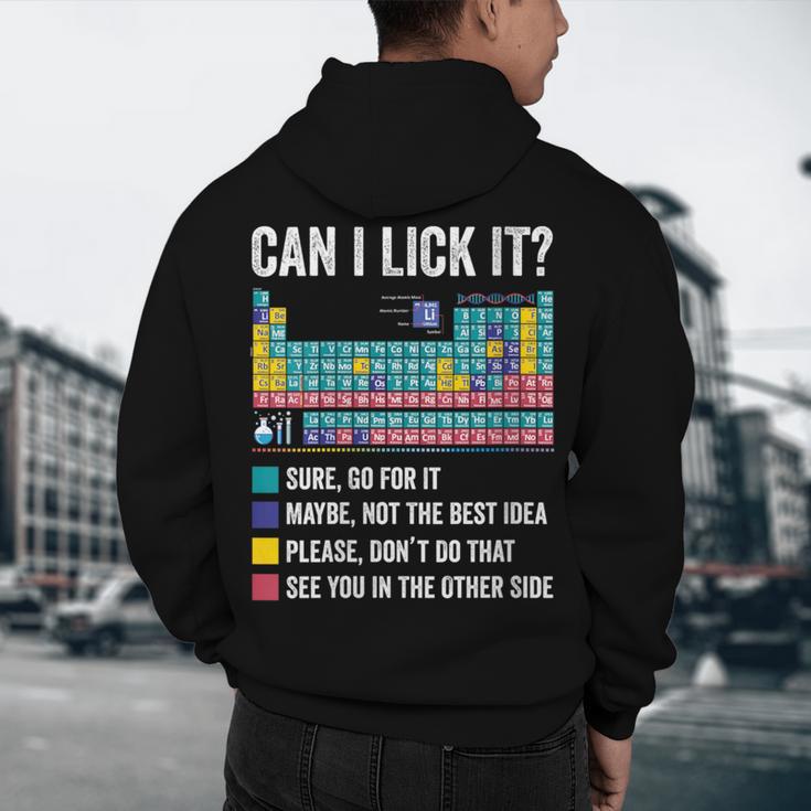 Can I Lick It Periodic Table Of Elements Science Teacher Men's Hoodie Back Print, novelty gifts, funny gifts Can I Lick It Periodic Table Of Elements Science Teacher Men's Hoodie Back Print, novelty gifts, funny gifts