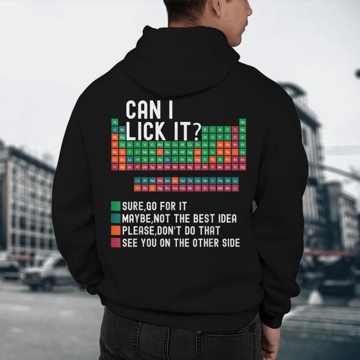 Can I Lick It Periodic Table Science Teacher Chemistry Men's Hoodie Back Print, novelty gifts, funny gifts Can I Lick It Periodic Table Science Teacher Chemistry Men's Hoodie Back Print, novelty gifts, funny gifts