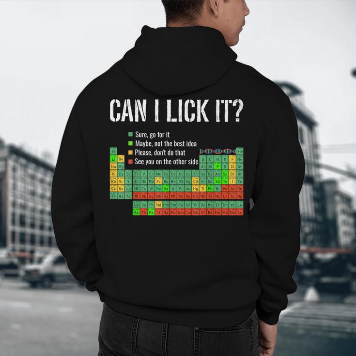 Can I Lick It Periodic Table Science Teacher Student Men's Hoodie Back Print, novelty gifts, funny gifts Can I Lick It Periodic Table Science Teacher Student Men's Hoodie Back Print, novelty gifts, funny gifts