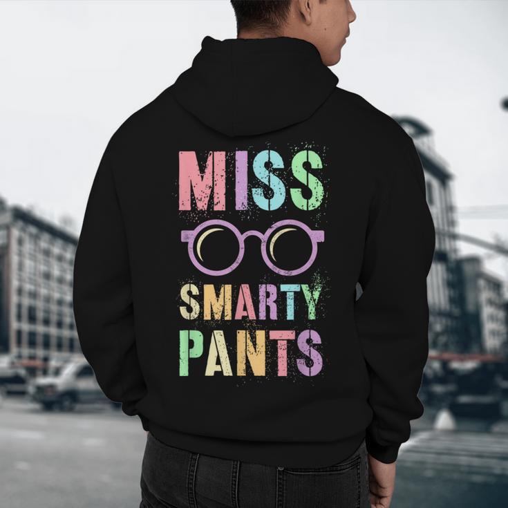 Little MISS SMARTY PANTS School Grad Teacher Last Day Men's Hoodie Back Print, novelty gifts, funny gifts Little MISS SMARTY PANTS School Grad Teacher Last Day Men's Hoodie Back Print, novelty gifts, funny gifts