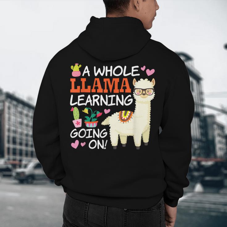 Llama Learning T Shirt Teachers Students Alpaca Lovers Men's Hoodie Back Print, novelty gifts, funny gifts Llama Learning T Shirt Teachers Students Alpaca Lovers Men's Hoodie Back Print, novelty gifts, funny gifts