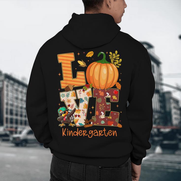 Love Kindergarten Teacher Turkey Thanksgiving Autumn Fall Men's Hoodie Back Print, novelty gifts, funny gifts Love Kindergarten Teacher Turkey Thanksgiving Autumn Fall Men's Hoodie Back Print, novelty gifts, funny gifts